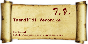 Tasnádi Veronika névjegykártya