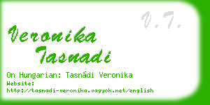 veronika tasnadi business card
